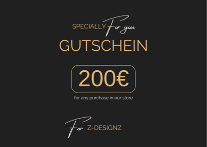 Z-DESIGNZ Geschenkgutschein